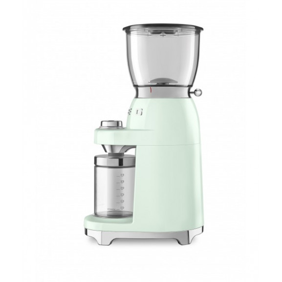 Rasnita de cafea smeg cgf01pgeu, stilul anilor 50, verde pastel