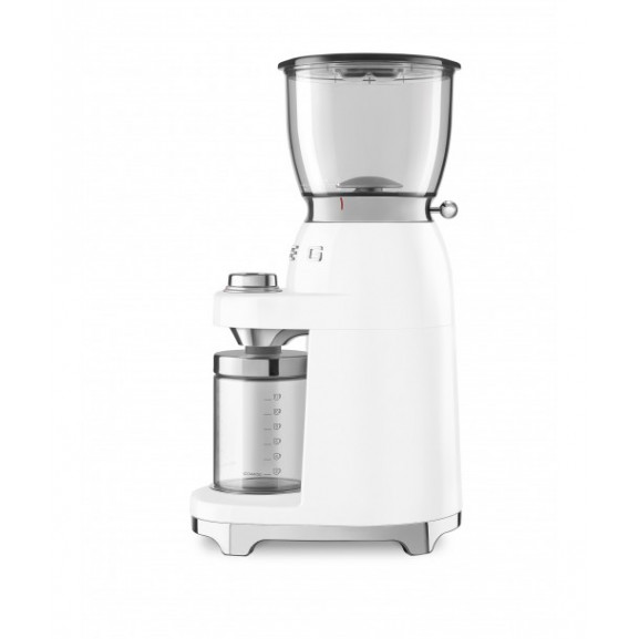 Rasnita de cafea smeg cgf01wheu, stilul anilor 50, alb