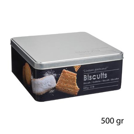 Recipient Biscuiti Relief, Metal, 20 X 20 X 8,2 cm-01