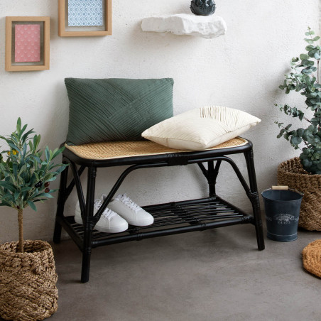 Banca Kamar Rattan Negru-01