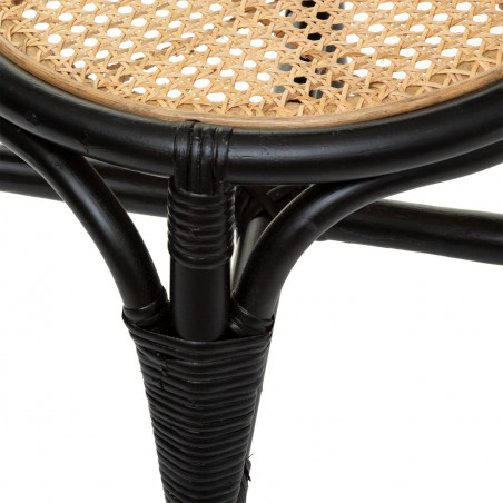 Scaun Kamar Rattan Negru-01