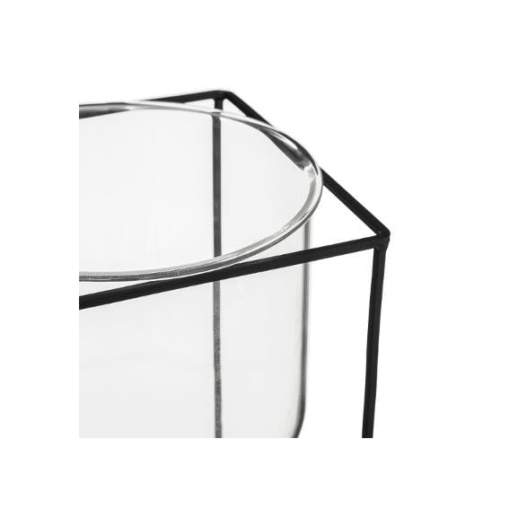 Vaza Cu Suport Metalic 39 X 17 cm
