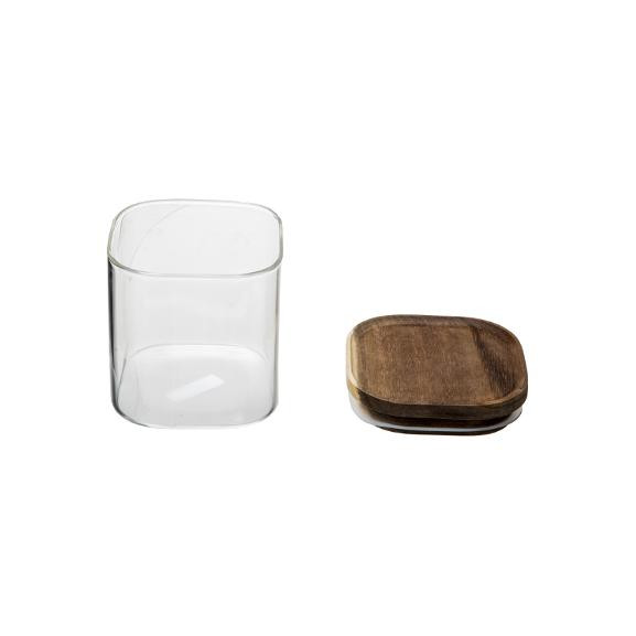 Borcan Cu Capac Wood 0,6L