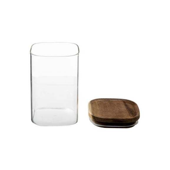 Borcan Cu Capac Wood 1L