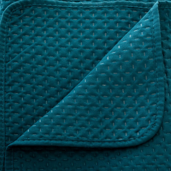 Set Cuvertura Cu Perna Albastru 240 X 260 cm