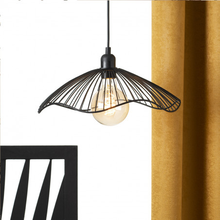 Lampa Metalica Negru D34 cm-01