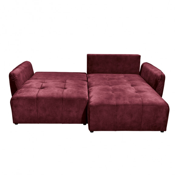 Coltar extensibil diana, stanga/dreapta, cu lada, visiniu