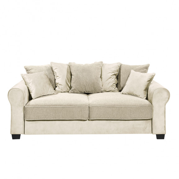 Canapea fixa aura, cu lada, crem, 215 x 95 x 115 cm