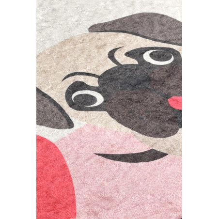 Covor Bucatarie I Love Pug  60x100 cm-01