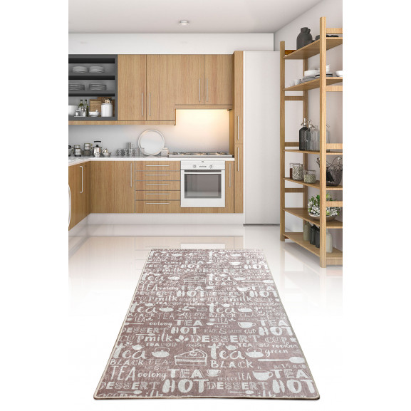 Covor Bucatarie Hot Tea Beige