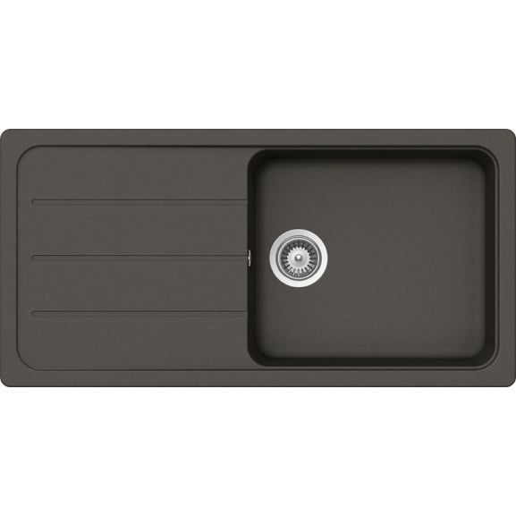 Poze Chiuveta bucatarie Schock Formhaus D-100L Cristalite Asphalt, granit, reversibila, montare pe blat 100 x 50 cm