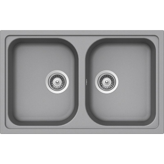 Poze Chiuveta bucatarie Schock Viola N-200S Cristalite Croma, granit, reversibila, montare pe blat 79 x 50 cm