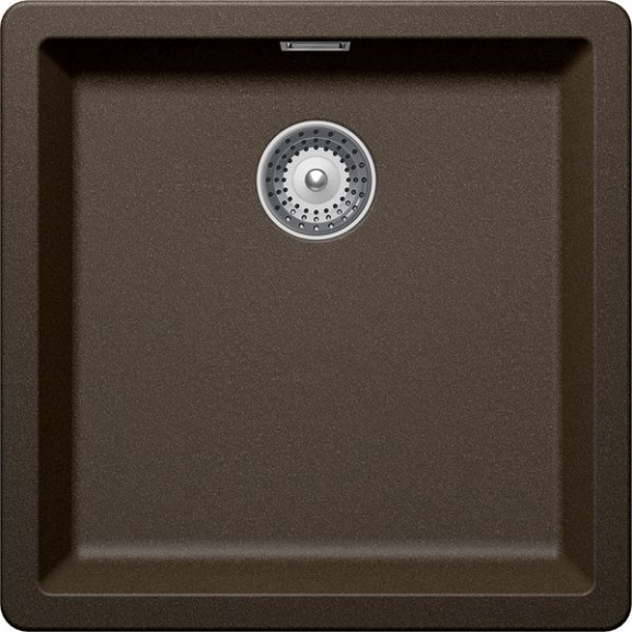 Chiuveta bucatarie Schock Greenwich N-100 Cristadur Bronze, granit, montare pe/sub blat 45.6 x 45.6 cm 45.6