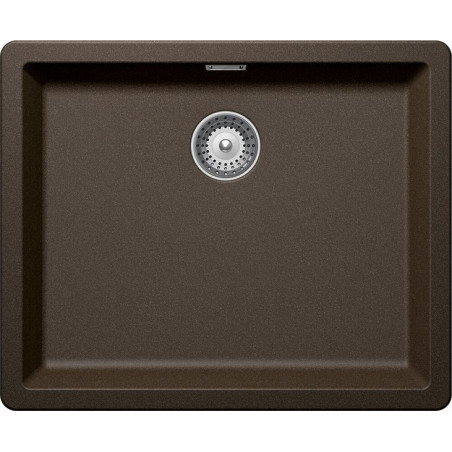 Chiuveta bucatarie Schock Greenwich N-100L Cristadur Bronze, granit, montare pe/sub blat 55.6 x 45.6 cm-01