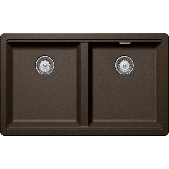 Chiuveta bucatarie Schock Greenwich N-200 Cristadur Bronze, granit, montare pe/sub blat 75 x 45.5 cm