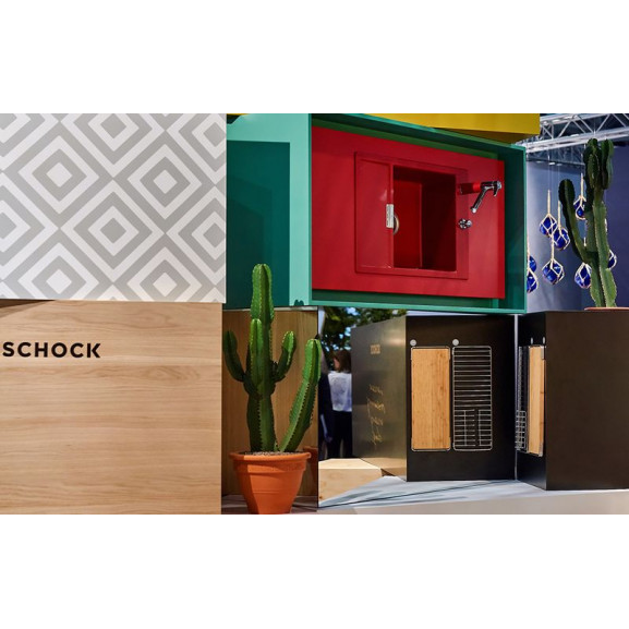 Chiuveta bucatarie schock mono d-100xs cristadur rouge, granit, reversibila, montare pe blat 78 x 51 cm
