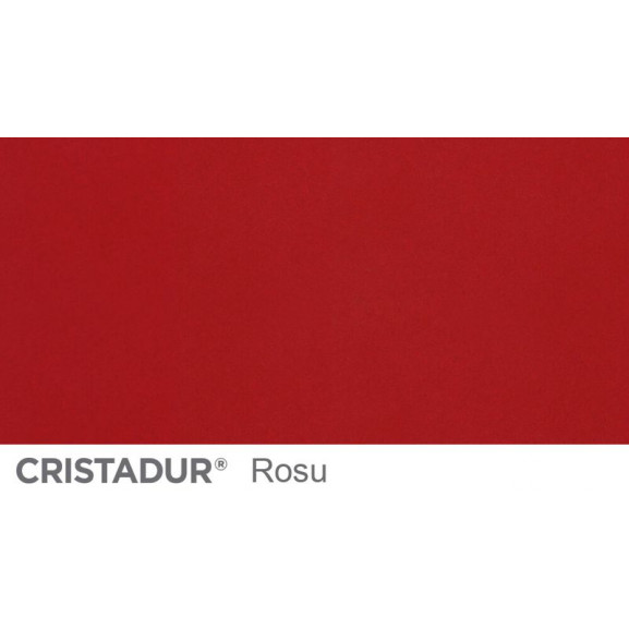 Chiuveta bucatarie Schock Mono D-100S Cristadur Rouge, granit, reversibila, montare pe blat 74 x 51 cm