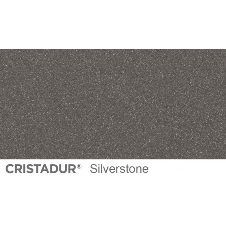 Chiuveta bucatarie Schock Mono N-100 Cristadur Silverstone cu sifon automat, granit, montare pe blat 57 x 51 cm-01