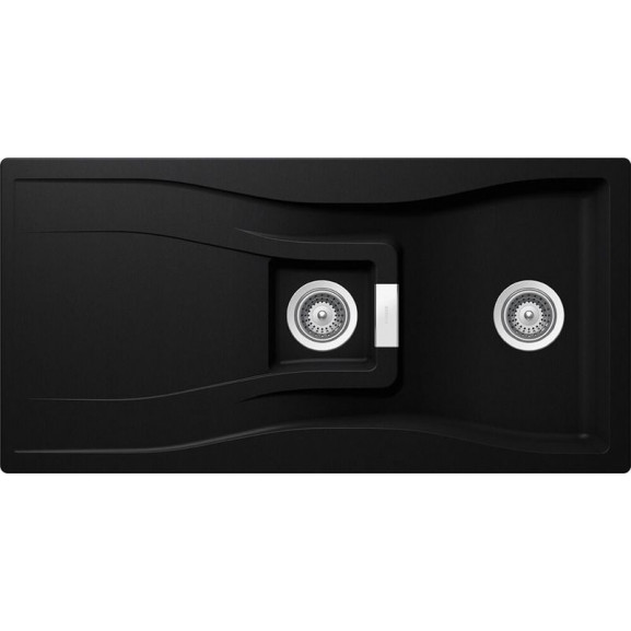 Poze Chiuveta bucatarie Schock Waterfall D-150 Cristadur Puro, granit, reversibila, montare pe blat 100 x 50 cm