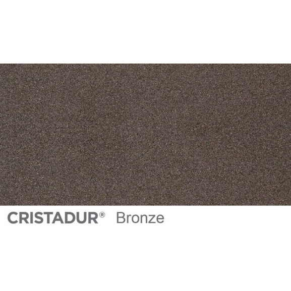 Chiuveta bucatarie Schock Waterfall D-150 Cristadur Bronze, granit, reversibila, montare pe blat 100 x 50 cm