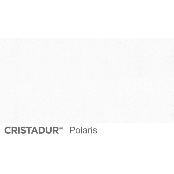 Baterie bucatarie Schock Laios Cristadur Polaris cu dus extractibil, aspect granit, cartus ceramic, alb polar