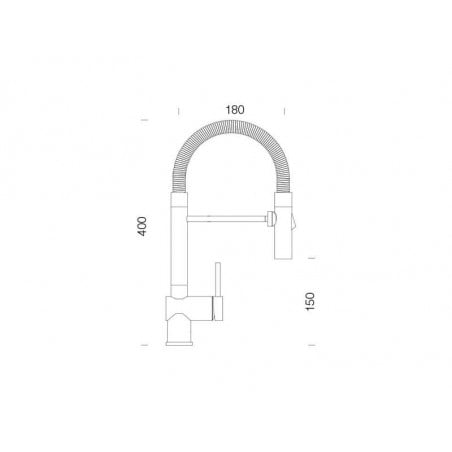 Baterie bucatarie Schock Sina Inox Periat, 2 tipuri de jet, cartus ceramic-01