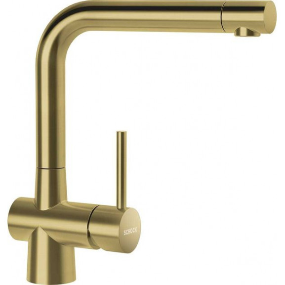 Poze Baterie bucatarie Schock Laios White Gold, cartus ceramic