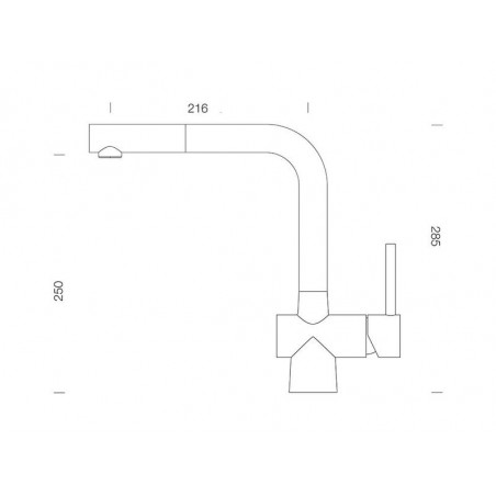 Baterie bucatarie Schock Laios Inox Periat cu dus extractibil, cartus ceramic-01