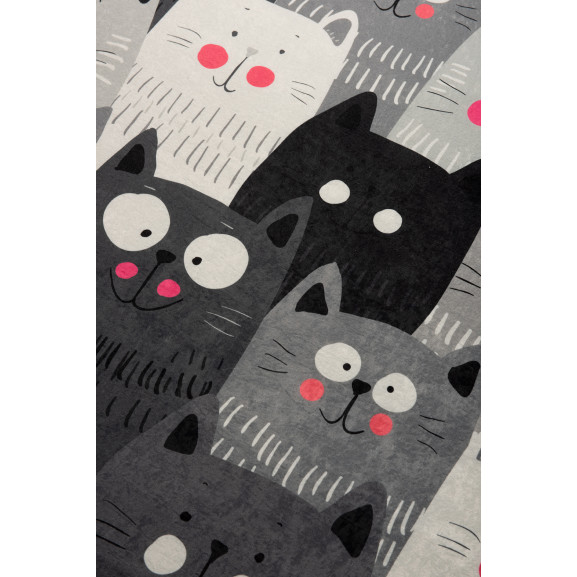 Covor Camera Copii Cats Grey