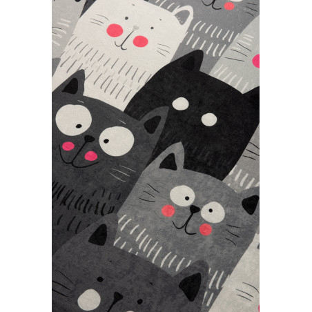 Covor Camera Copii Cats Grey-01
