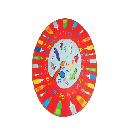 Covor Camera Copii Palette Red-01