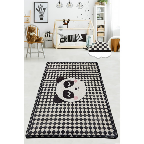 Covor Camera Copii Plaid Panda