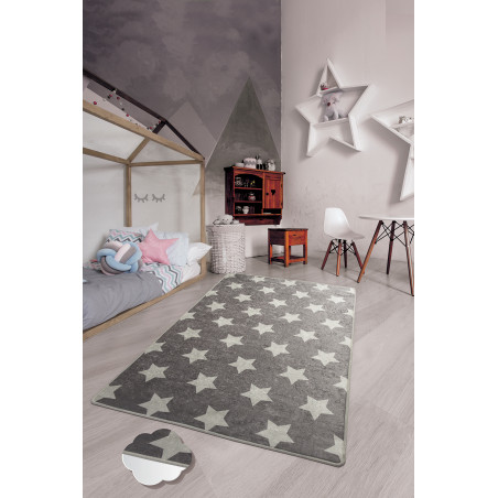 Covor Camera Copii Star Grey-01