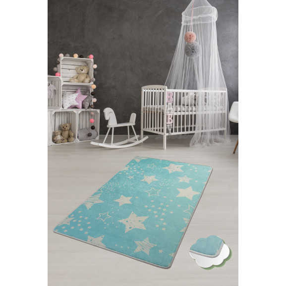 Covor Camera Copii Stars Blue