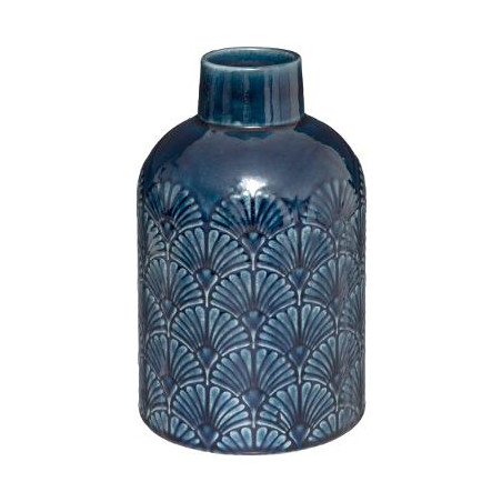 Vaza Ceramica Double Glaze Albastru H21,7 cm-01