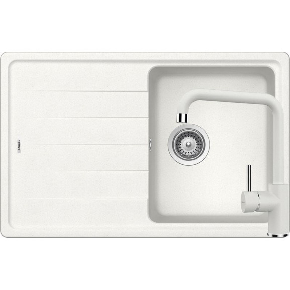Poze Set chiuveta bucatarie Schock Element D-100S si baterie bucatarie Schock Fonos Cristalite Alpina 78 x 50 cm