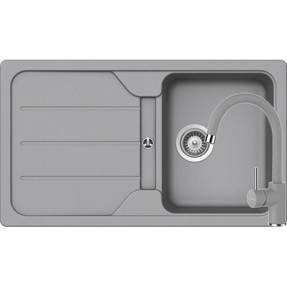Poze Set chiuveta bucatarie Schock Formhaus D-100 si baterie bucatarie Schock Plutos Cristalite Croma 86 x 50 cm