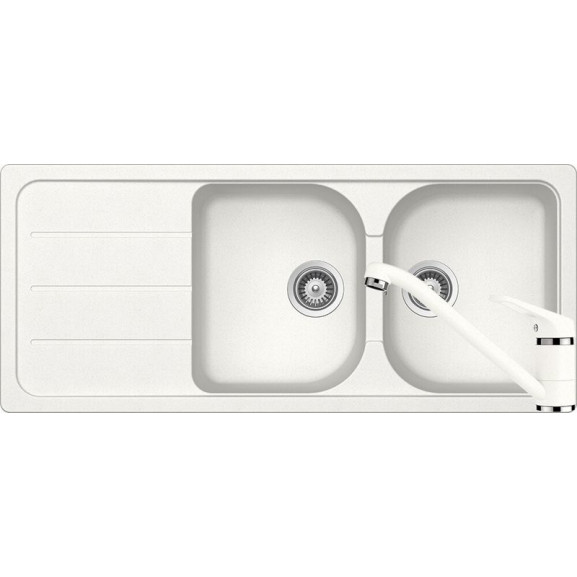 Poze Set chiuveta bucatarie Schock Formhaus D-200 si baterie bucatarie Schock Cosmo Cristalite Alpina 116 x 50 cm