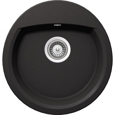 Set chiuveta bucatarie Schock Manhattan R-100 si baterie bucatarie Schock Cosmo Cristalite Nero 47 x 49 cm-01