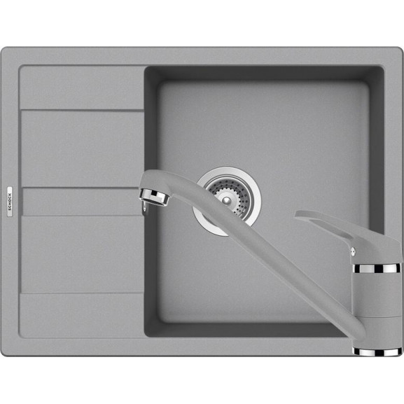 Poze Set chiuveta bucatarie Schock Ronda D-100L si baterie bucatarie Schock Cosmo Cristalite Croma 65 x 50 cm