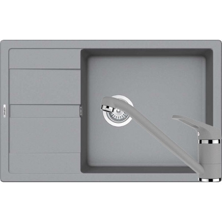 Set chiuveta bucatarie Schock Ronda D-100XL si baterie bucatarie Schock Cosmo Cristalite Croma 78 x 50 cm-01