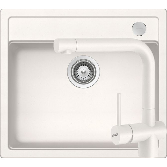 Poze Set chiuveta bucatarie Schock Mono N-100 si baterie bucatarie Schock Laios Cristadur Polaris 57 x 51 cm