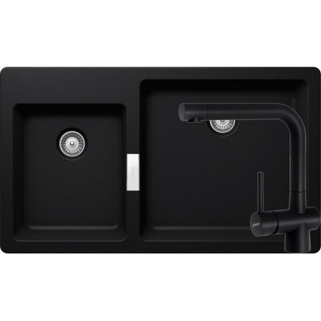Set chiuveta bucatarie Schock Signus N-175 si baterie bucatarie Schock Laios Cristadur Puro 86 x 50 cm-01