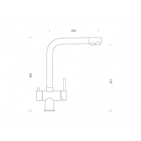 Baterie bucatarie Schock Vitus Inox Periat, 3 cai, cartus ceramic-01