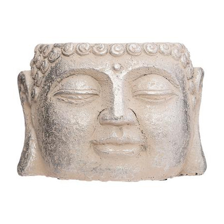 Ghiveci Cap Buddha H9 cm Crem-01