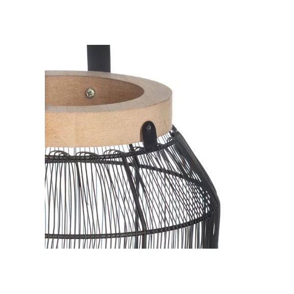 Lanterna Metal & Wood H31,5 cm