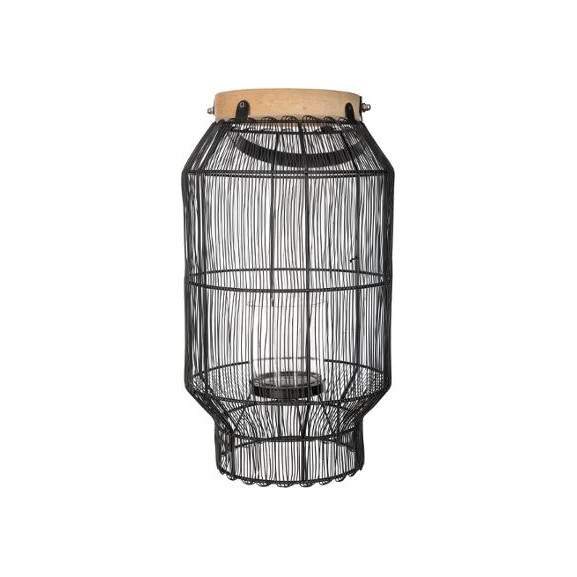 Lanterna Metal & Wood H31,5 cm