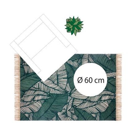 Covor Jungle Verde 120 X 170 cm-01