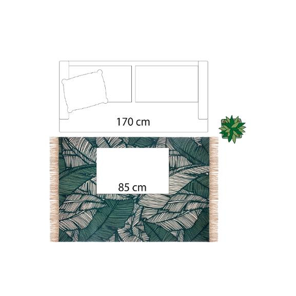 Covor Jungle Verde 120 X 170 cm
