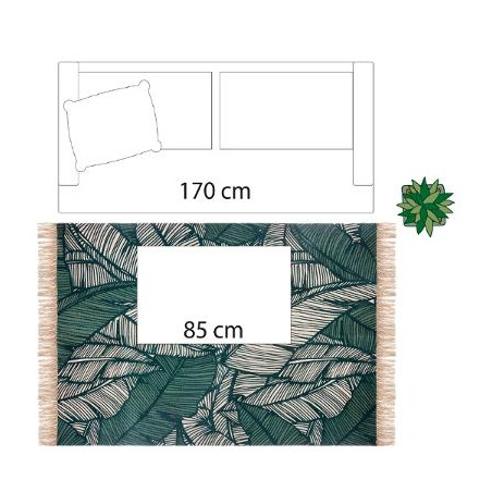 Covor Jungle Verde 120 X 170 cm-01